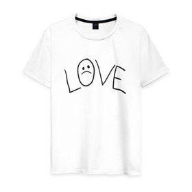 Мужская футболка хлопок с принтом Lil Love Tattoo в Тюмени, 100% хлопок | прямой крой, круглый вырез горловины, длина до линии бедер, слегка спущенное плечо. | Тематика изображения на принте: lil peep | rap | густав ор | лил пип | рэп