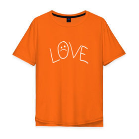 Мужская футболка хлопок Oversize с принтом Lil Love Tattoo в Тюмени, 100% хлопок | свободный крой, круглый ворот, “спинка” длиннее передней части | Тематика изображения на принте: lil peep | rap | густав ор | лил пип | рэп