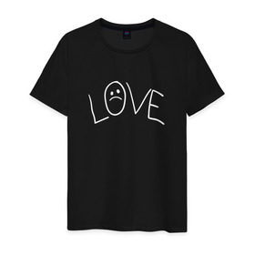 Мужская футболка хлопок с принтом Lil Love Tattoo в Тюмени, 100% хлопок | прямой крой, круглый вырез горловины, длина до линии бедер, слегка спущенное плечо. | Тематика изображения на принте: lil peep | rap | густав ор | лил пип | рэп