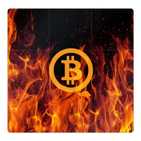 Магнитный плакат 3Х3 с принтом BITCOIN FIRE в Тюмени, Полимерный материал с магнитным слоем | 9 деталей размером 9*9 см | bitcoin | btc | coin | crypto | ethereum | money | orange | биткоин | валюта | деньги | известные | криптовалюта | логотип | монета | надписи.cash | оранжевый | цвет | цифровое золото | эфир