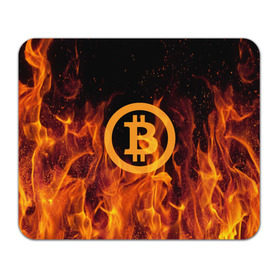 Коврик прямоугольный с принтом BITCOIN FIRE в Тюмени, натуральный каучук | размер 230 х 185 мм; запечатка лицевой стороны | bitcoin | btc | coin | crypto | ethereum | money | orange | биткоин | валюта | деньги | известные | криптовалюта | логотип | монета | надписи.cash | оранжевый | цвет | цифровое золото | эфир