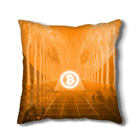 Подушка 3D с принтом BITCOIN в Тюмени, наволочка – 100% полиэстер, наполнитель – холлофайбер (легкий наполнитель, не вызывает аллергию). | состоит из подушки и наволочки. Наволочка на молнии, легко снимается для стирки | bitcoin | btc | coin | crypto | ethereum | money | orange | биткоин | валюта | деньги | известные | криптовалюта | логотип | монета | надписи.cash | оранжевый | цвет | цифровое золото | эфир