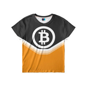 Детская футболка 3D с принтом BITCOIN UNIFORM в Тюмени, 100% гипоаллергенный полиэфир | прямой крой, круглый вырез горловины, длина до линии бедер, чуть спущенное плечо, ткань немного тянется | Тематика изображения на принте: bitcoin | btc | coin | crypto | ethereum | money | orange | биткоин | валюта | деньги | известные | криптовалюта | логотип | монета | надписи.cash | оранжевый | цвет | цифровое золото | эфир