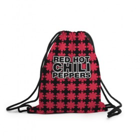 Рюкзак-мешок 3D с принтом Red Hot Chili Peppers в Тюмени, 100% полиэстер | плотность ткани — 200 г/м2, размер — 35 х 45 см; лямки — толстые шнурки, застежка на шнуровке, без карманов и подкладки | 