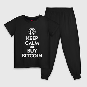 Детская пижама хлопок с принтом Keep Calm в Тюмени, 100% хлопок |  брюки и футболка прямого кроя, без карманов, на брюках мягкая резинка на поясе и по низу штанин
 | bitcoin | биткоин | деньги