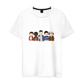 Мужская футболка хлопок с принтом Очень странные дела в Тюмени, 100% хлопок | прямой крой, круглый вырез горловины, длина до линии бедер, слегка спущенное плечо. | stranger things