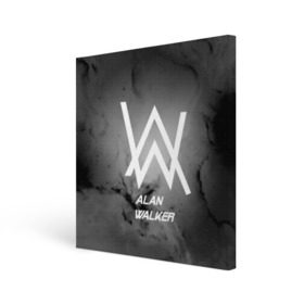 Холст квадратный с принтом ALAN WALKER в Тюмени, 100% ПВХ |  | alan walker | club | music | абстракция | клубная музыка | космос | краски | музыка