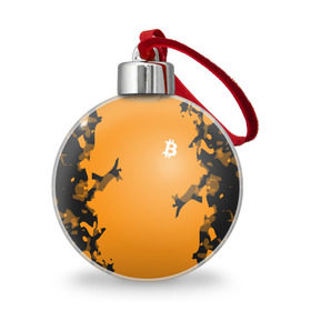 Ёлочный шар с принтом BITCOIN в Тюмени, Пластик | Диаметр: 77 мм | bitcoin | btc | crypto | биткоин | валюта | деньги | криптовалюта | цифровое золото