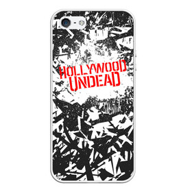 Чехол для iPhone 5/5S матовый с принтом Hollywood Undead в Тюмени, Силикон | Область печати: задняя сторона чехла, без боковых панелей | 