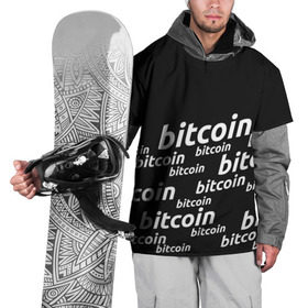 Накидка на куртку 3D с принтом BITCOIN в Тюмени, 100% полиэстер |  | bitcoin | btc | crypto | miner | mining | биткоин | валюта | деньги | криптовалюта | майнинг | цифровое золото