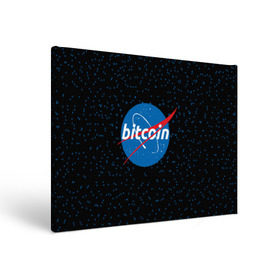 Холст прямоугольный с принтом BITCOIN в стиле NASA в Тюмени, 100% ПВХ |  | bitcoin | btc | crypto | биткоин | валюта | деньги | криптовалюта | майнер | майнинг | цифровое золото