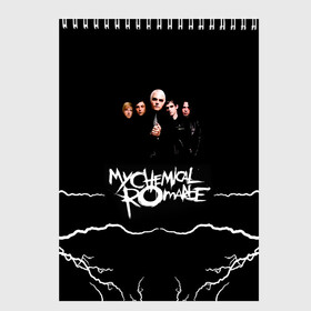 Скетчбук с принтом My Chemical Romance в Тюмени, 100% бумага
 | 48 листов, плотность листов — 100 г/м2, плотность картонной обложки — 250 г/м2. Листы скреплены сверху удобной пружинной спиралью | gerard way | mcr | my chemical romance | альтернативный | группа | джерард уэй | май кемикал романс | мкр | мой химический роман | мхр | мцр | панк | поп | поппанк | рок | рэй торо