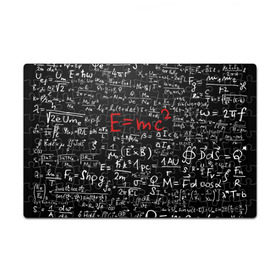 Пазл магнитный 126 элементов с принтом Формулы E=mc2 в Тюмени, полимерный материал с магнитным слоем | 126 деталей, размер изделия —  180*270 мм | emc | альберт | доска | емс хипстер | мел | физик | физика | формула | энштейн
