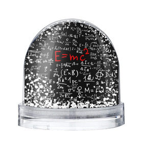 Снежный шар с принтом Формулы E=mc2 в Тюмени, Пластик | Изображение внутри шара печатается на глянцевой фотобумаге с двух сторон | emc | альберт | доска | емс хипстер | мел | физик | физика | формула | энштейн