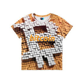 Детская футболка 3D с принтом BITCOIN в Тюмени, 100% гипоаллергенный полиэфир | прямой крой, круглый вырез горловины, длина до линии бедер, чуть спущенное плечо, ткань немного тянется | bitcoin | btc | coin | crypto | ethereum | miner | mining | money | orange | биткоин | валюта | деньги | известные | криптовалюта | логотип | майнинг | монета | надписи.cash | оранжевый | цвет | цифровое золото | эфир