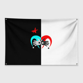 Флаг-баннер с принтом Алиса в Тюмени, 100% полиэстер | размер 67 х 109 см, плотность ткани — 95 г/м2; по краям флага есть четыре люверса для крепления | бэнд | метал | панк | постпанк | рок группа | ссср | хард | хеви