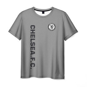 Мужская футболка 3D с принтом Chelsea Uniform в Тюмени, 100% полиэфир | прямой крой, круглый вырез горловины, длина до линии бедер | Тематика изображения на принте: chelsea | fc | спорт | спортивные | футбол | футбольный клуб | челси