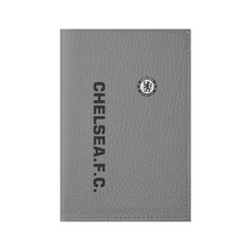 Обложка для паспорта матовая кожа с принтом Chelsea Uniform в Тюмени, натуральная матовая кожа | размер 19,3 х 13,7 см; прозрачные пластиковые крепления | chelsea | fc | спорт | спортивные | футбол | футбольный клуб | челси