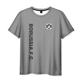 Мужская футболка 3D с принтом FC Borussia 2018 Vintage в Тюмени, 100% полиэфир | прямой крой, круглый вырез горловины, длина до линии бедер | Тематика изображения на принте: borussia dortmund | fc | спорт | спортивные | футбол | футбольный клуб