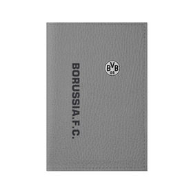 Обложка для паспорта матовая кожа с принтом FC Borussia 2018 Vintage в Тюмени, натуральная матовая кожа | размер 19,3 х 13,7 см; прозрачные пластиковые крепления | borussia dortmund | fc | спорт | спортивные | футбол | футбольный клуб