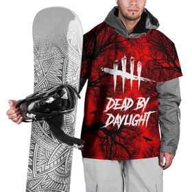 Накидка на куртку 3D с принтом Dead by Daylight в Тюмени, 100% полиэстер |  | maniacs | выживалка | жертвы | мертвые днем | ужас | хоррор