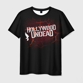 Мужская футболка 3D с принтом Hollywood Undead в Тюмени, 100% полиэфир | прямой крой, круглый вырез горловины, длина до линии бедер | j dog | голивудская нежить | голливудская нежить | джейдог | маски | нежить | рэпкор