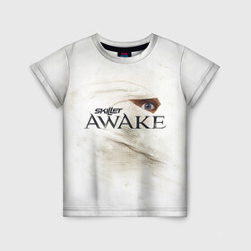Детская футболка 3D с принтом Awake в Тюмени, 100% гипоаллергенный полиэфир | прямой крой, круглый вырез горловины, длина до линии бедер, чуть спущенное плечо, ткань немного тянется | awake | monster | skillet | джон купер | кори купер | рок