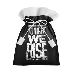 Подарочный 3D мешок с принтом We Rise в Тюмени, 100% полиэстер | Размер: 29*39 см | awake | monster | skillet | джон купер | кори купер | рок