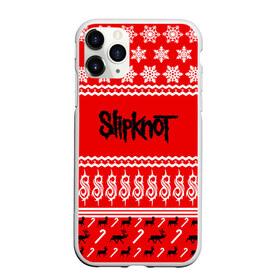 Чехол для iPhone 11 Pro Max матовый с принтом Праздничный Slipknot в Тюмени, Силикон |  | slipknot | альтернативный | грув | кори тейлор | красный | крис фен | метал | новогодний | новый год | ню | рождество | рок | слайпкнот | слипкнот | слипнот | снежинки