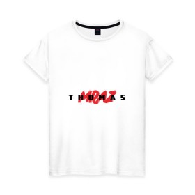 Женская футболка хлопок с принтом Thomas Mraz в Тюмени, 100% хлопок | прямой крой, круглый вырез горловины, длина до линии бедер, слегка спущенное плечо | thomas mraz | томас | тхомас