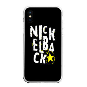 Чехол для iPhone XS Max матовый с принтом Nickelback в Тюмени, Силикон | Область печати: задняя сторона чехла, без боковых панелей | nickelback | никелбек | никл бек