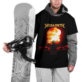 Накидка на куртку 3D с принтом Megadeth в Тюмени, 100% полиэстер |  | megadet | megadeth | группа | дирк вербурен | дэвид эллефсон | дэйв мастейн | кико лоурейро | мегадет | мегадетх | метал | рок | трэш | трэшметал | тяжелый | хард | хардрок | хеви | хевиметал