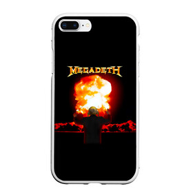 Чехол для iPhone 7Plus/8 Plus матовый с принтом Megadeth в Тюмени, Силикон | Область печати: задняя сторона чехла, без боковых панелей | megadet | megadeth | группа | дирк вербурен | дэвид эллефсон | дэйв мастейн | кико лоурейро | мегадет | мегадетх | метал | рок | трэш | трэшметал | тяжелый | хард | хардрок | хеви | хевиметал