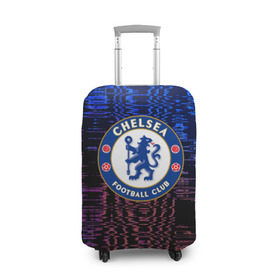 Чехол для чемодана 3D с принтом Chelsea football sport 2018 в Тюмени, 86% полиэфир, 14% спандекс | двустороннее нанесение принта, прорези для ручек и колес | 