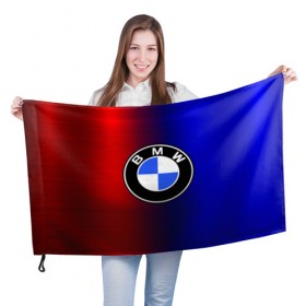Флаг 3D с принтом BMW SPORT ABSTRACT в Тюмени, 100% полиэстер | плотность ткани — 95 г/м2, размер — 67 х 109 см. Принт наносится с одной стороны | auto | automobile | bmw | car | machine | motor | motor car | sport car | автомашина | легковой автомобиль | спортивный автомобиль | тачка