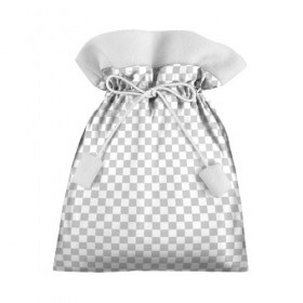 Подарочный 3D мешок с принтом Прозрачность в Тюмени, 100% полиэстер | Размер: 29*39 см | opacity | photoshop | transparent | белый | дизайнер | квадратики | клетки | паттрен | прозрачный | серый | фотошоп