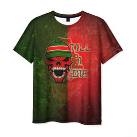Мужская футболка 3D с принтом Локомотив в Тюмени, 100% полиэфир | прямой крой, круглый вырез горловины, длина до линии бедер | красно зеленые | локо | паровоз