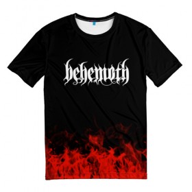 Мужская футболка 3D с принтом Behemoth в Тюмени, 100% полиэфир | прямой крой, круглый вырез горловины, длина до линии бедер | band | behemoth | metal | music | rock | атрибутика | группа | метал | музыка | рок