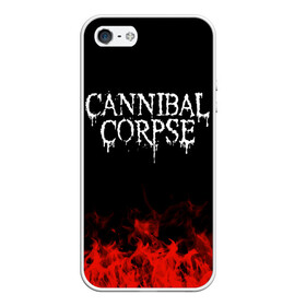 Чехол для iPhone 5/5S матовый с принтом Cannibal Corpse в Тюмени, Силикон | Область печати: задняя сторона чехла, без боковых панелей | band | cannibal corpse | metal | music | rock | атрибутика | группа | метал | музыка | рок