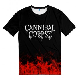 Мужская футболка 3D с принтом Cannibal Corpse в Тюмени, 100% полиэфир | прямой крой, круглый вырез горловины, длина до линии бедер | band | cannibal corpse | metal | music | rock | атрибутика | группа | метал | музыка | рок