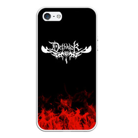 Чехол для iPhone 5/5S матовый с принтом Dethklok в Тюмени, Силикон | Область печати: задняя сторона чехла, без боковых панелей | band | dethklok | metal | music | rock | атрибутика | группа | метал | музыка | рок