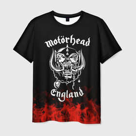 Мужская футболка 3D с принтом Motorhead в Тюмени, 100% полиэфир | прямой крой, круглый вырез горловины, длина до линии бедер | band | metal | motorhead | music | rock | атрибутика | группа | метал | музыка | рок