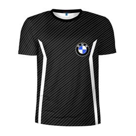 Мужская футболка 3D спортивная с принтом BMW Motorsport Carbon в Тюмени, 100% полиэстер с улучшенными характеристиками | приталенный силуэт, круглая горловина, широкие плечи, сужается к линии бедра | bmw | bmw motorsport | bmw performance | carbon | m | motorsport | performance | sport | бмв | карбон | моторспорт | спорт