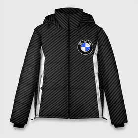 Мужская зимняя куртка 3D с принтом BMW Motorsport Carbon в Тюмени, верх — 100% полиэстер; подкладка — 100% полиэстер; утеплитель — 100% полиэстер | длина ниже бедра, свободный силуэт Оверсайз. Есть воротник-стойка, отстегивающийся капюшон и ветрозащитная планка. 

Боковые карманы с листочкой на кнопках и внутренний карман на молнии. | Тематика изображения на принте: bmw | bmw motorsport | bmw performance | carbon | m | motorsport | performance | sport | бмв | карбон | моторспорт | спорт