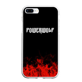 Чехол для iPhone 7Plus/8 Plus матовый с принтом Powerwolf в Тюмени, Силикон | Область печати: задняя сторона чехла, без боковых панелей | band | metal | music | powerwolf | rock | атрибутика | группа | метал | музыка | рок