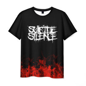 Мужская футболка 3D с принтом Suicide Silence в Тюмени, 100% полиэфир | прямой крой, круглый вырез горловины, длина до линии бедер | band | metal | music | rock | suicide silence | атрибутика | группа | метал | музыка | рок