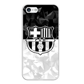 Чехол для iPhone 5/5S матовый с принтом FC Barca Black Collection в Тюмени, Силикон | Область печати: задняя сторона чехла, без боковых панелей | fc barcelona | fcb | барселона | спорт | спортивные | футбол | футбольный клуб