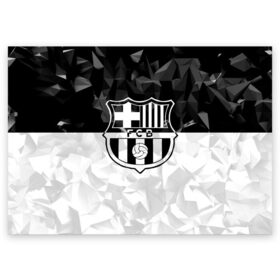 Поздравительная открытка с принтом FC Barca Black Collection в Тюмени, 100% бумага | плотность бумаги 280 г/м2, матовая, на обратной стороне линовка и место для марки
 | fc barcelona | fcb | барселона | спорт | спортивные | футбол | футбольный клуб