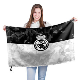 Флаг 3D с принтом Real Madrid 2018 Original в Тюмени, 100% полиэстер | плотность ткани — 95 г/м2, размер — 67 х 109 см. Принт наносится с одной стороны | fc | football | football club | real madrid | sport | реал мадрид | спорт | спортивные | униформа | фирменные цвета | фк | футбол | футбольный клуб