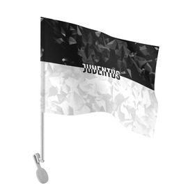 Флаг для автомобиля с принтом Juventus Black Collection в Тюмени, 100% полиэстер | Размер: 30*21 см | juventus | спорт | спортивные | футбол | футбольный клуб | ювентус